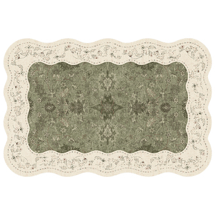 地毯客厅法式复古2025新款免洗可擦中古风轻奢高级地垫异形不规则