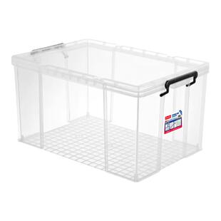 特耐斯加厚塑料周转储藏间收纳箱 车用后备箱 有盖整理箱特大号