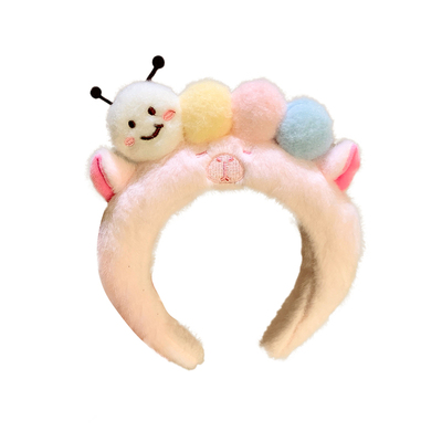 可爱毛毛虫头箍洗脸化妆专用