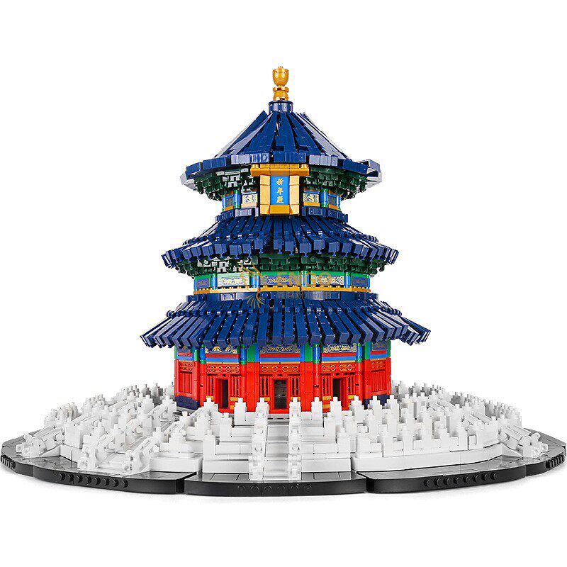 北京故宫天坛祈年殿拼装积木玩具