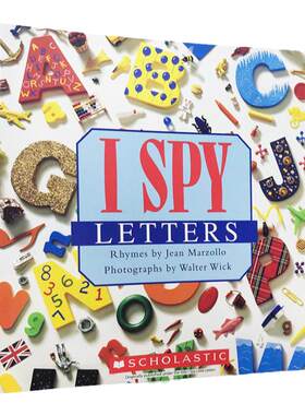 英文原版 I Spy Letters a to z 视觉大发现系列 学字母 3-5岁宝宝奇妙益智游ispy本