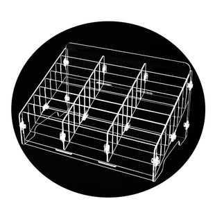 绚动手机钢化膜收纳盒多格透明手机保管箱口红杂物桌面手机收纳架