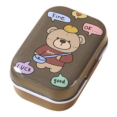 马口铁带盖收纳盒卡通