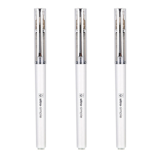 晨光ultra-simple优品系列直液式全针管文具晨光u品笔签字中性笔刷题速干水笔拔帽式简约可更换替芯黑笔57901