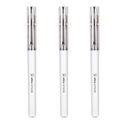 优品中性笔速干拔帽式可更换
