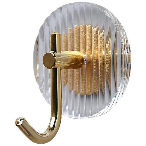 亚克力挂衣钩免打孔卫生间浴室挂衣服毛巾挂钩门后衣帽钩厨房粘钩