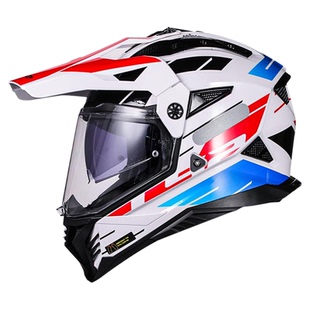 LS2摩托车头盔双镜片全盔公路ADV拉力头盔越野盔机车3C四季MX702