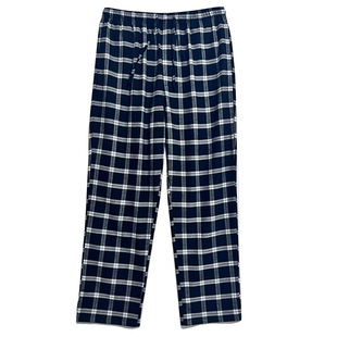 全棉睡裤男秋冬季纯棉长裤居家宽松男士休闲格子大码春秋家居裤