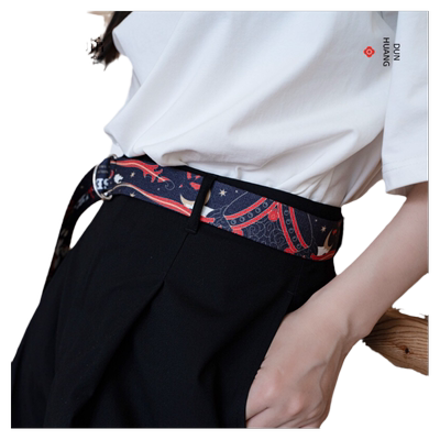 敦煌博物馆飞天腰带束带t恤饰件