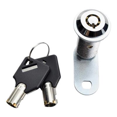 轴向弹子转舌锁文件柜游戏机柜机箱机柜设备管状锁圆管型梅花锁