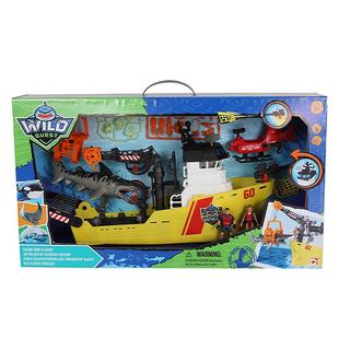 海洋动物模型儿童益智玩具集多美深海探险系列鲨鱼救援船 549206