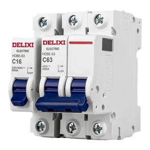 德力西断路器空气开关1p隔离3p小型空开dz47家用63a总电闸2p三相