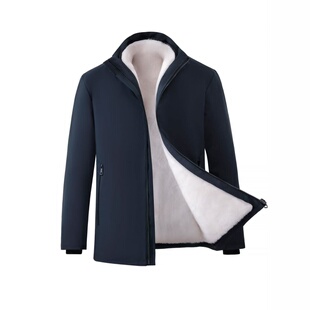 原生态纯羊皮毛一体羊皮袄男士保暖防寒立领整皮裁剪羊皮内胆保暖