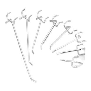 6mm孔径16m孔距圆孔洞洞板支架置物架配件三叉挂钩多功能超市挂钩