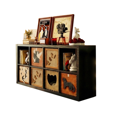 加厚25MM！实木卡莱克格子柜书柜