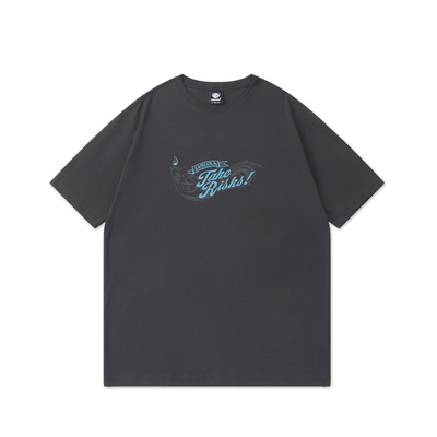 LAMLICKA街潮字母印花纯棉短袖