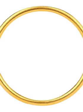 金色素圈手镯女款2025新款