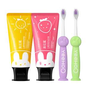 英氏儿童奥拉氟牙膏牙刷健齿护龈宝宝防蛀牙膏儿童专用3-6-12岁