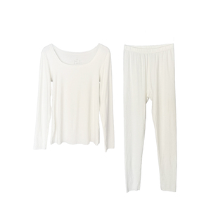 WRJ BOUTIQUE加厚加绒保暖内衣套装女美雅碧腈纶磨毛发热秋衣裤冬