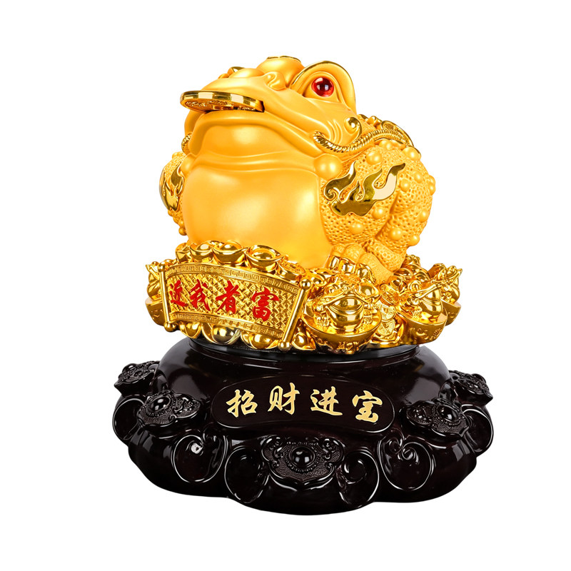 招财进宝金蟾摆件乔迁开业礼品客桌面摆件