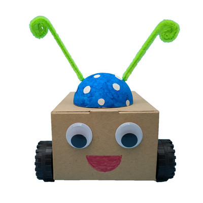 diy扫地纸箱机器人少儿科技手工小制作机器人纸盒小制作科创作品
