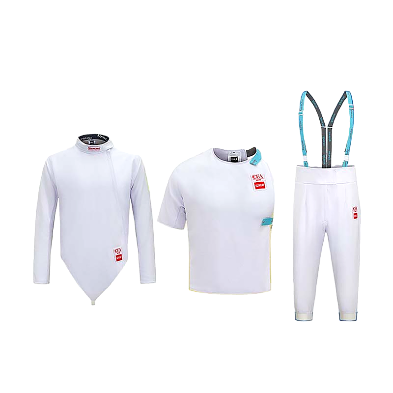 擊劍服三件套兒童比賽服成人擊劍保護服冰絲花劍擊劍裝備全套兒童