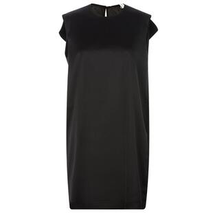 VIKTORIA CHAN 女士春季纯色休闲简约设计圆领迷你连衣裙