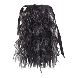 儿童假发绑带马尾长直发卷玉米烫须小女孩公主表演写真头饰品造型