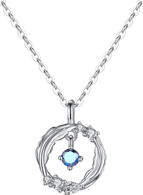 卡蒂罗羽毛项链999纯银