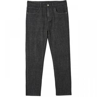 流石男装冬装锥形复古厚款牛仔布牛仔裤男士冬季新款休闲直筒长裤