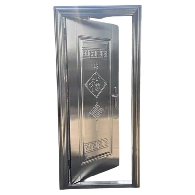 农村包邮送到家304不锈钢加厚防盗门整板农村进户门楼顶阳台门