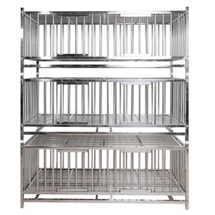 鸡笼两层三层鸭笼鹅笼家用特大号多层养殖鸡舍家禽不锈钢宠物笼子