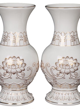 北京浮雕白色花瓶观音佛具用品