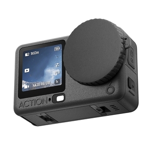 优创谷适配Dji大疆Action6镜头保护盖硅胶保盖运动相机配件镜头防护防花防摔自拍杆骑行挂脖大疆action6配件