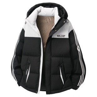 冬季新款鸭绒外套男生羽绒服大学生青少年加厚保暖防寒衣男装士潮