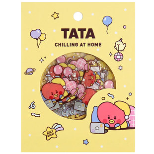 BT21防弹少年团宝宝可爱贴纸套装手帐本手机壳AirPods装饰小贴画