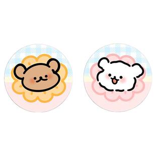 2025新款线条小狗汽车杯垫卡通可爱杯槽通用防滑耐高温车内装饰