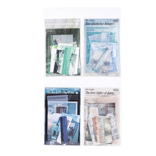 你的眼睛里有海 文艺贴纸素材纸混合装 手帐diy装饰拼贴氛围墙贴