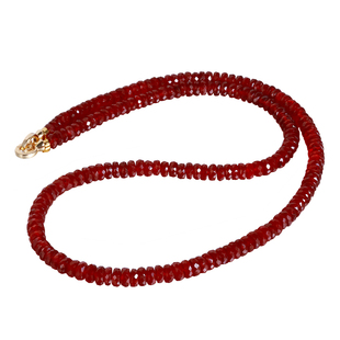 若华珠宝暮光=大颗粒鸽血红宝石项链女18K金锁骨链彩宝串链颈饰