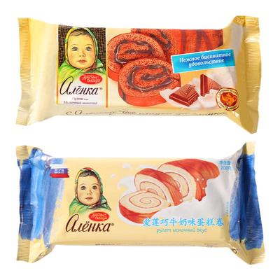 俄罗斯进口瑞士卷蛋糕卷提拉米苏牛奶巧克力早餐面包下午茶零食品