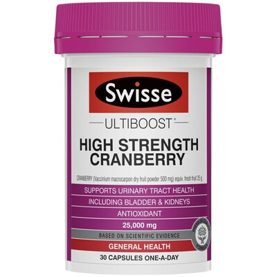 澳洲Swisse 斯维诗蔓越莓/圣洁莓片/大豆异黄酮 SW056