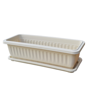 热销新款加厚矮宽面阳台庭院养花长方形塑料种植花盆特大号种菜盆