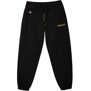 杰克琼斯男装秋新款NBA联名湖人队篮球束脚休闲裤卫裤长裤子男士