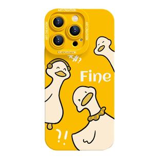 适用苹果14手机壳iphone15promax疑问鸭子11趣味卡通12可爱新款14网红女款xsmax全包硅胶xr/xs爆款15手机套