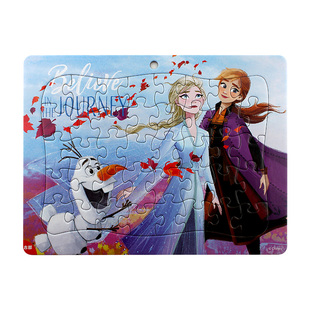 迪士尼30/40片冰雪奇缘2公主拼图3-4-5-6岁女宝宝幼儿童益智玩具