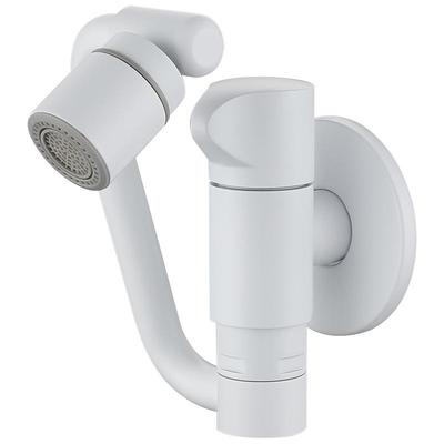 亚来品龙头釉面白色拖把池水龙头