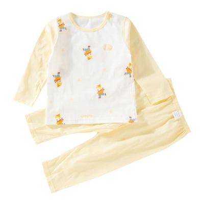 童泰宝宝内衣套装分体纯棉 a类儿童居家睡衣全棉秋衣秋裤春夏薄款