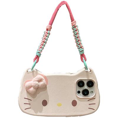 lizardhill 粉色卡通适用苹果16手机壳17pro新款iphone15promax少女心14pro斜挎可背带挂绳13小众超好看软