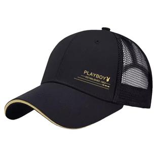 花花公子鸭舌帽秋季出游遮阳帽防晒帽时尚百搭帽子大头围棒球帽潮