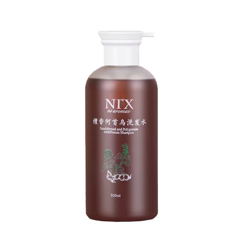 (不做秃头小宝贝)NFX檀香何首乌洗发水500ml蓬松柔顺 无硅油